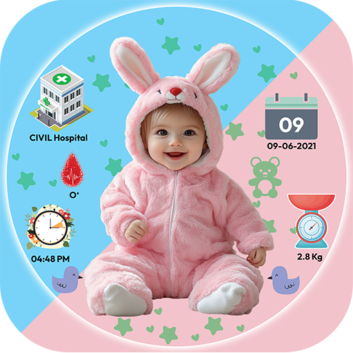 New Born Baby Greeting Frames